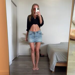 Denim Mini Skirt